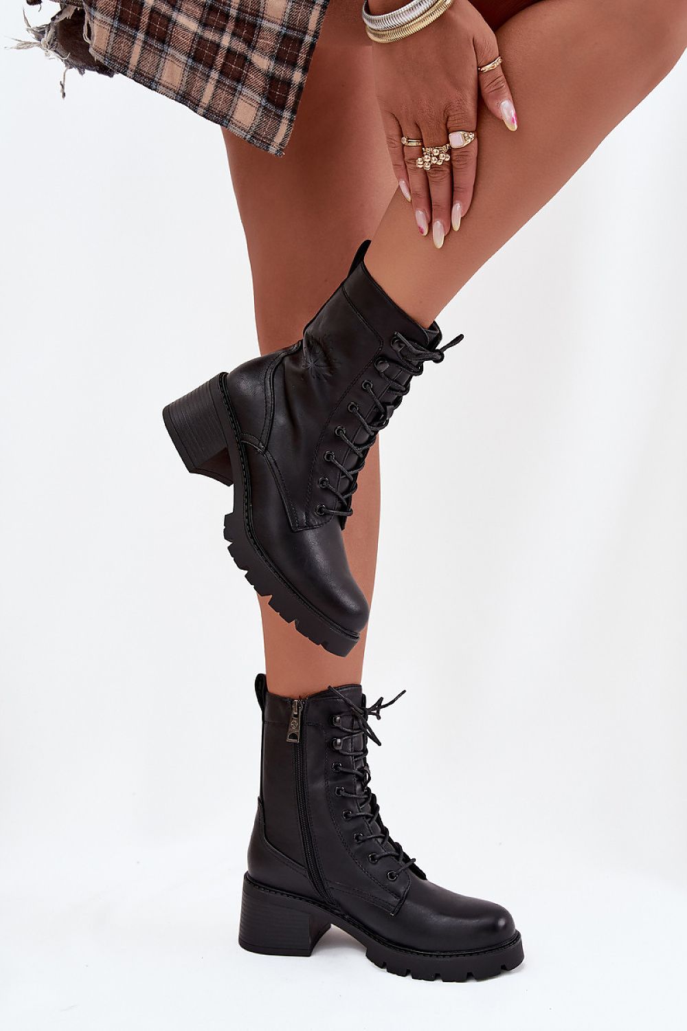 TEEK - Stable Block Heeled Laced Booties SHOES TEEK MH