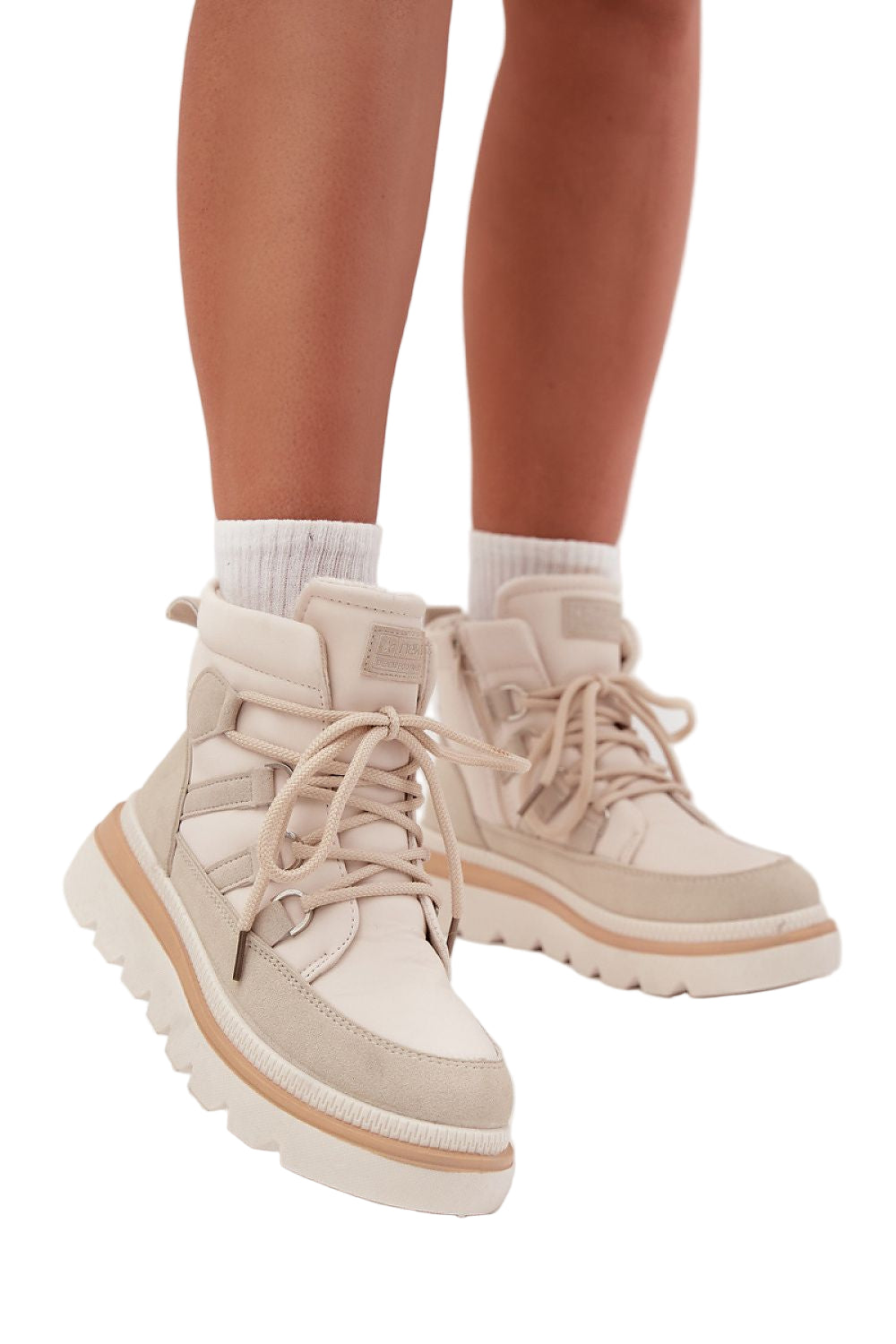 TEEK - Warm Laced Trapper Shoes SHOES TEEK MH beige 6.5