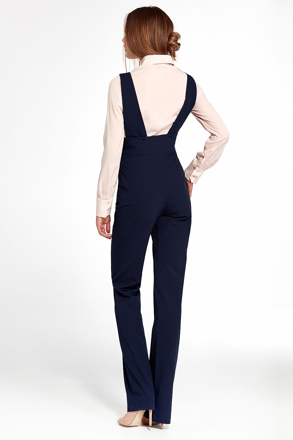 TEEK - Navy Blue Suspended Mirror Cut Jumpsuit JUMPSUIT TEEK MH