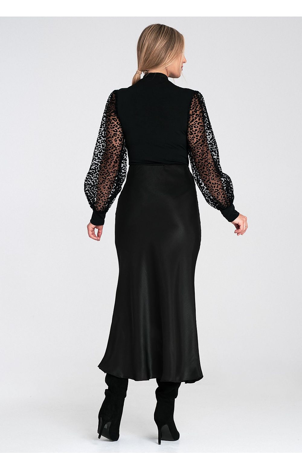 TEEK - Sheer Sleeve Shapewear V-Neck Bodysuit TOPS TEEK MH