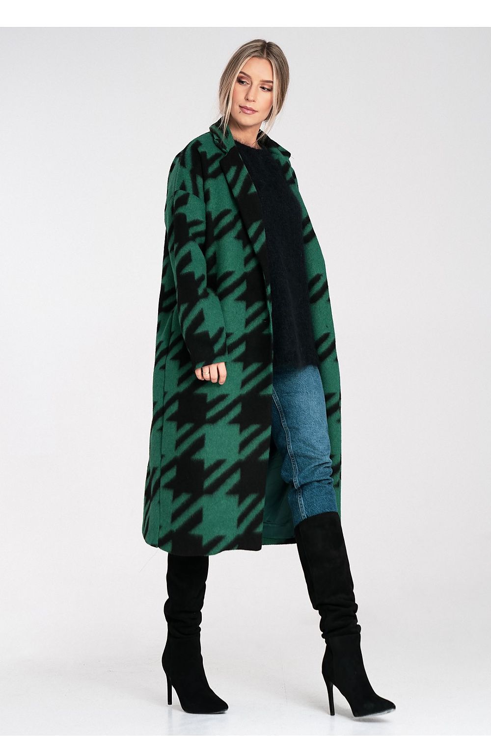 TEEK - Pocketed Checkered Button Coat COAT TEEK MH
