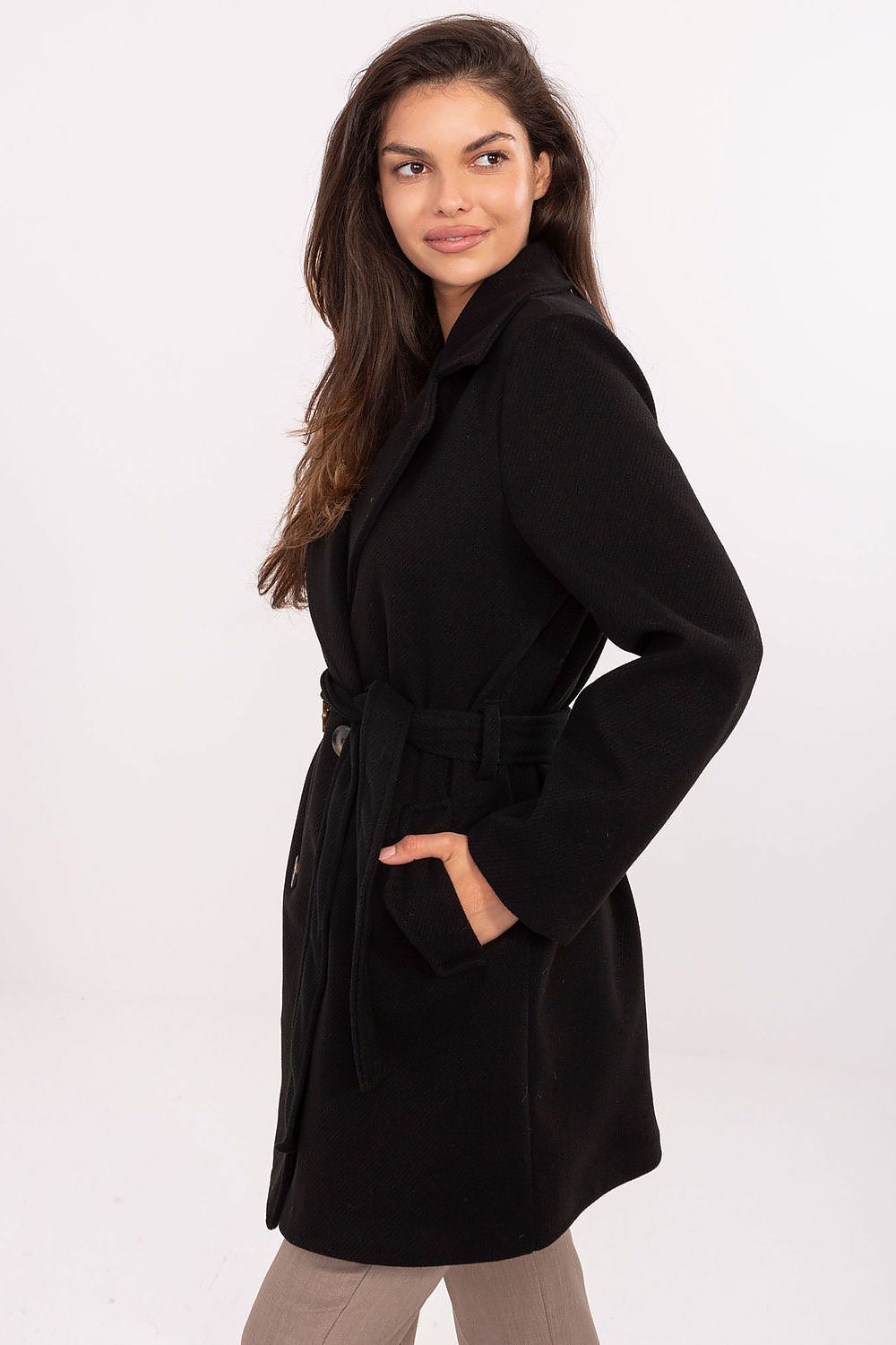 TEEK - Wrap Buttoned Belted Coat COAT TEEK MH