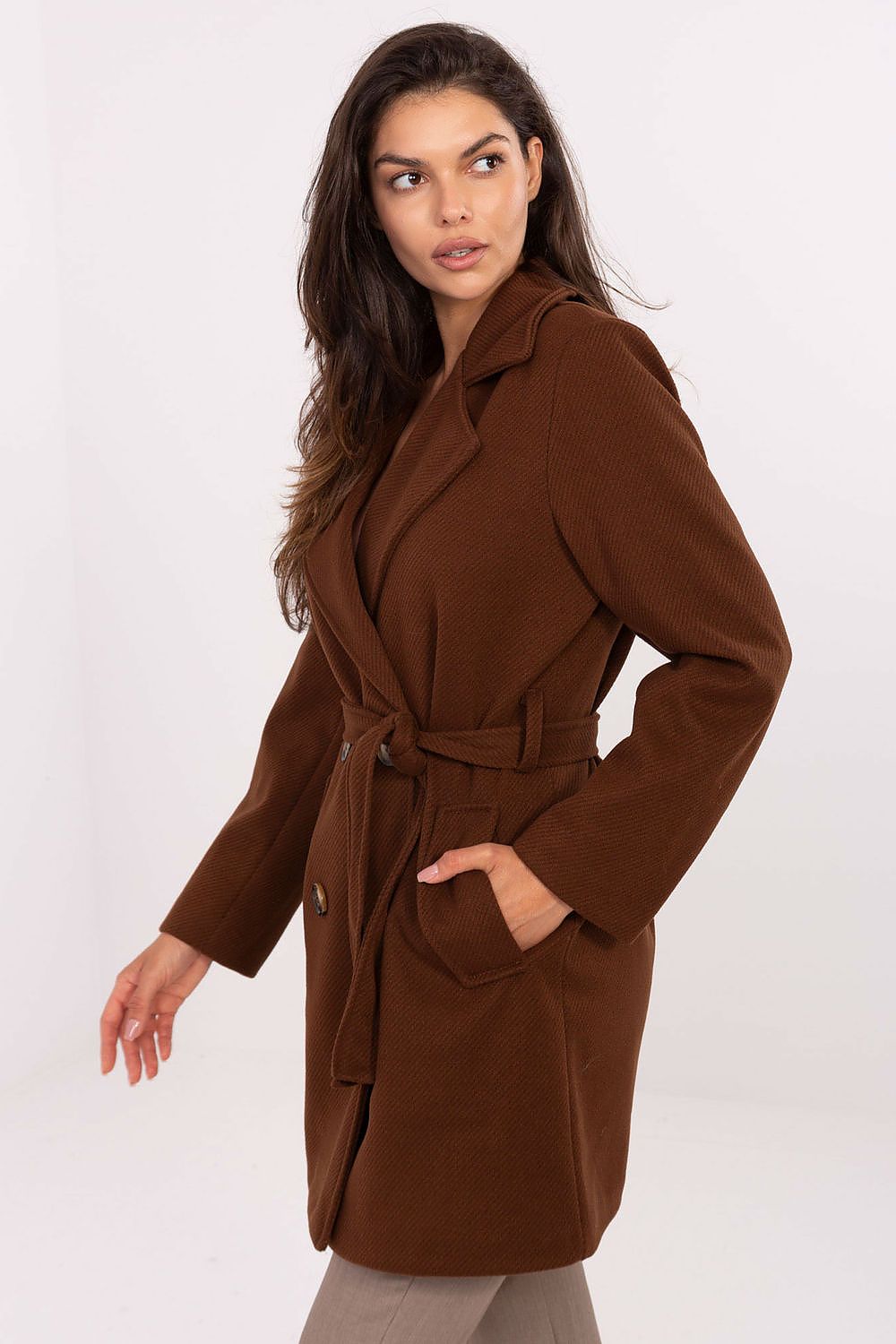 TEEK - Wrap Buttoned Belted Coat COAT TEEK MH