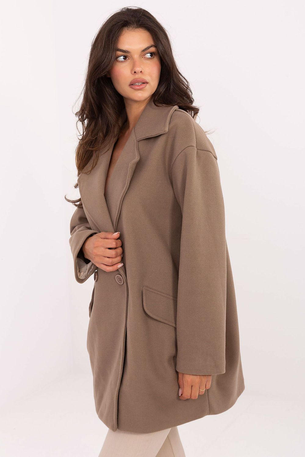 TEEK - Dub Breasted Buttoned Pocketed Coat COAT TEEK MH