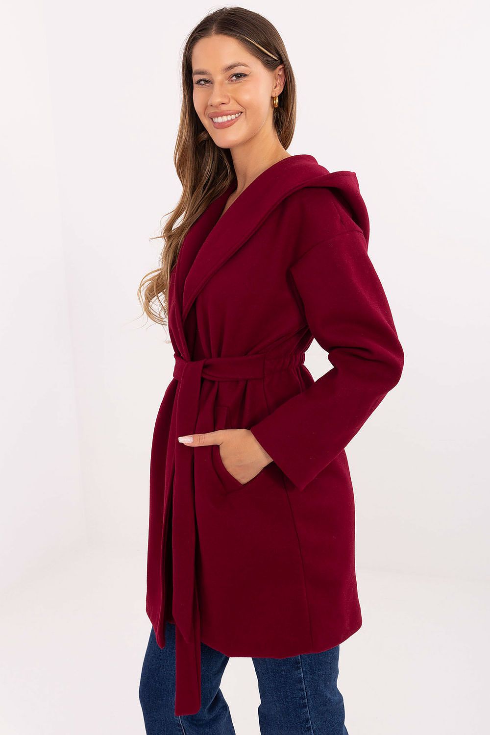 TEEK - Hooded Wrap Belted Coat COAT TEEK MH