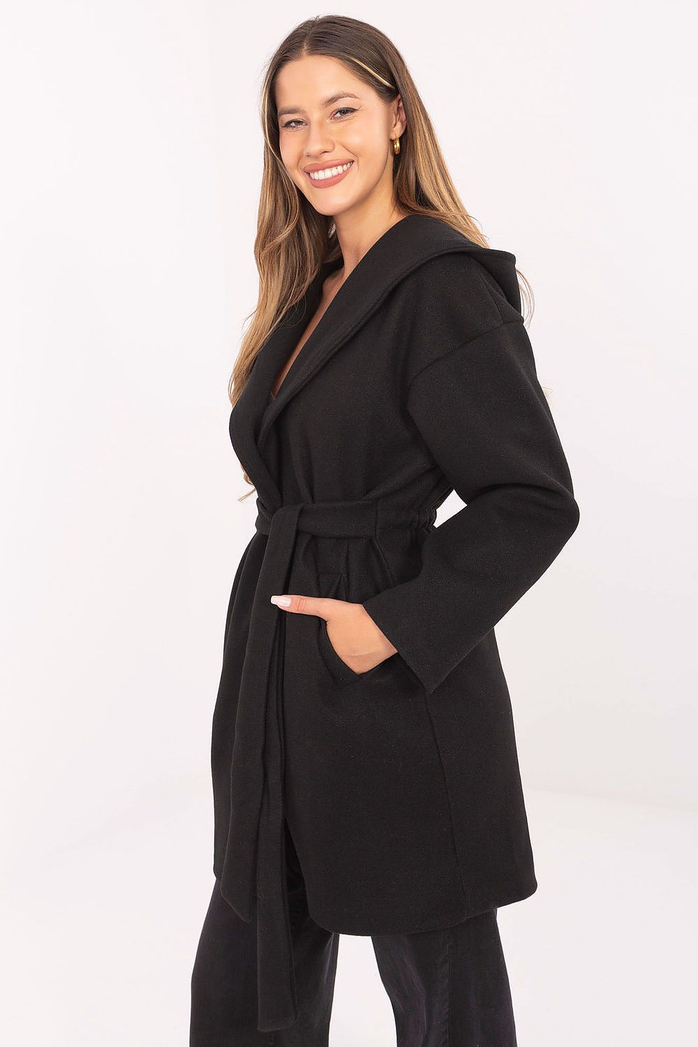 TEEK - Hooded Wrap Belted Coat COAT TEEK MH