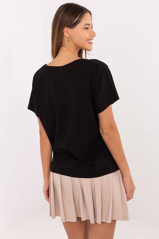 TEEK - Beige Black Brooklyn Tee Pleated Skirt Set SET TEEK MH