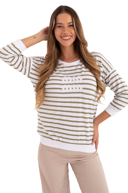 TEEK - Striped MIN MIN Top TOPS TEEK MH green One Size