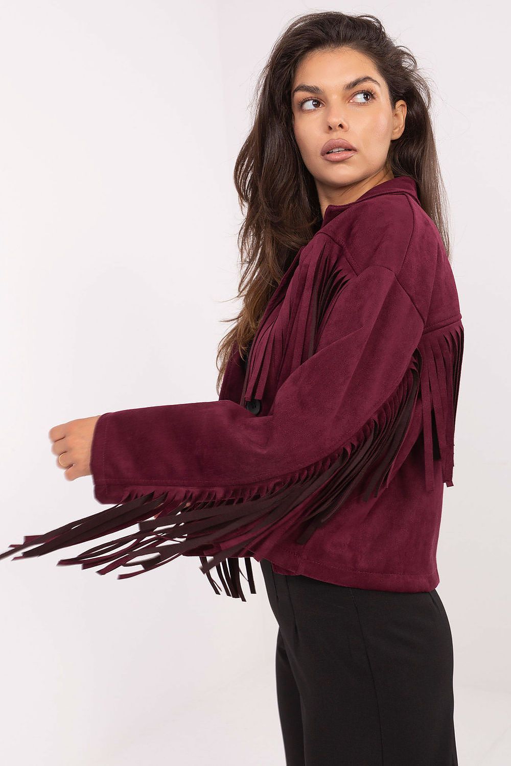 TEEK - Button-Down Fringe Sleeve Jacket JACKET TEEK MH