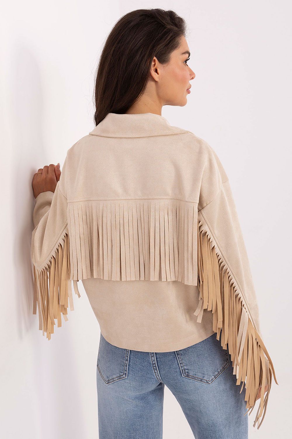 TEEK - Button-Down Fringe Sleeve Jacket JACKET TEEK MH