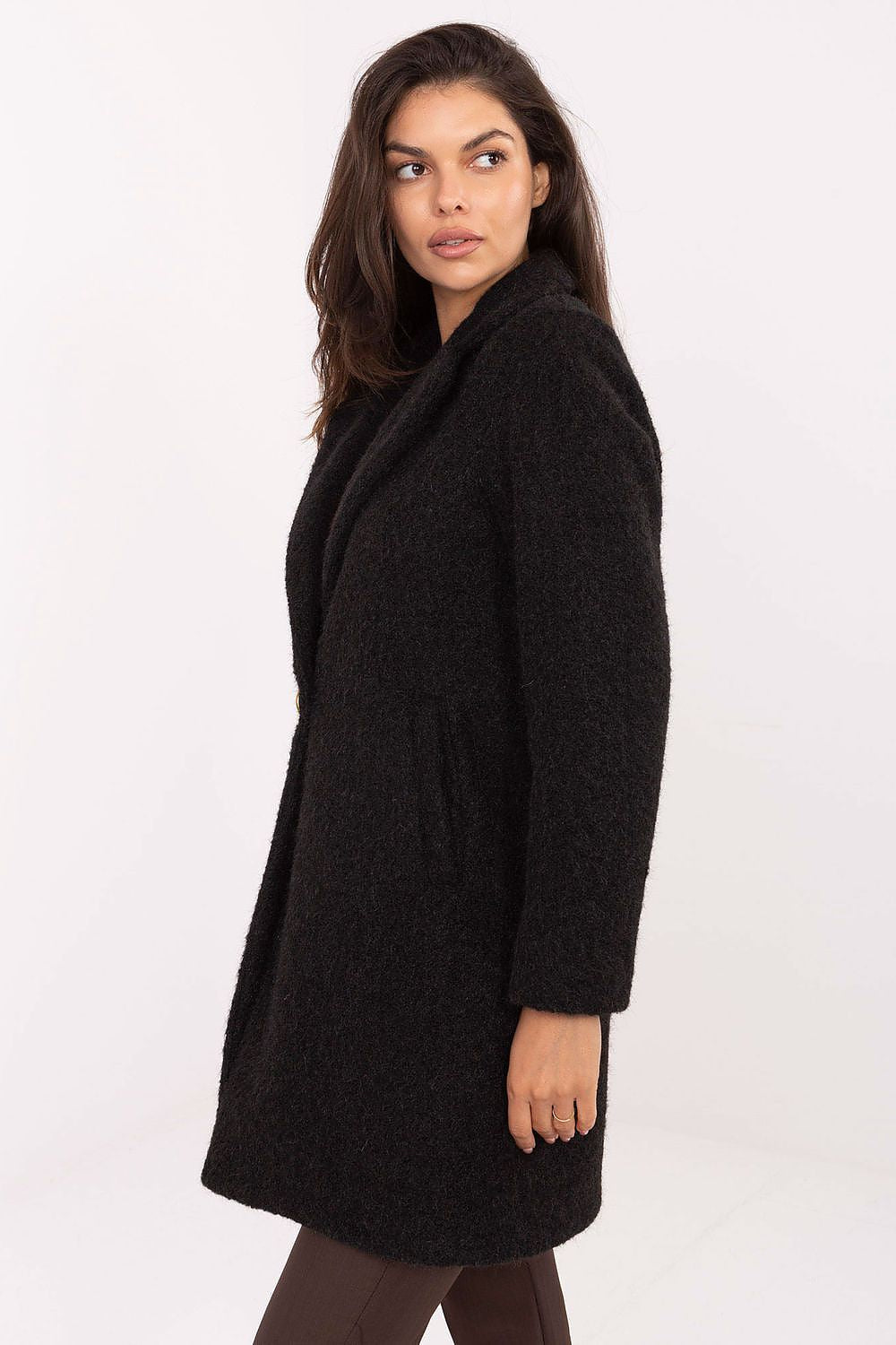 TEEK - Furry Texture Solo Button Coat COAT TEEK MH