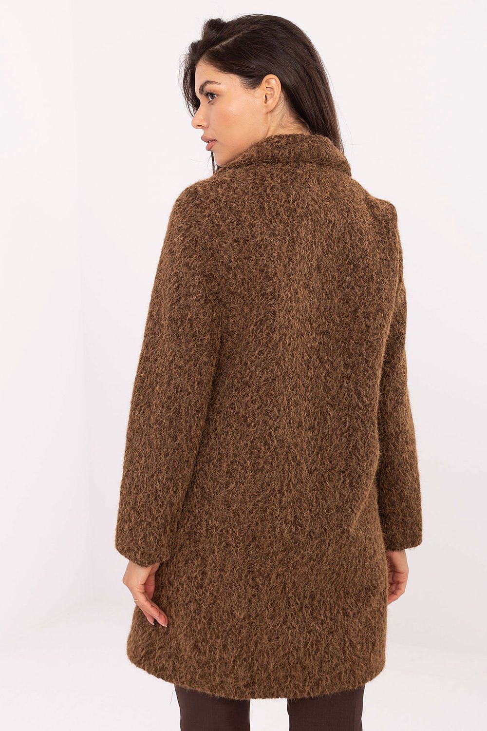 TEEK - Furry Texture Solo Button Coat COAT TEEK MH