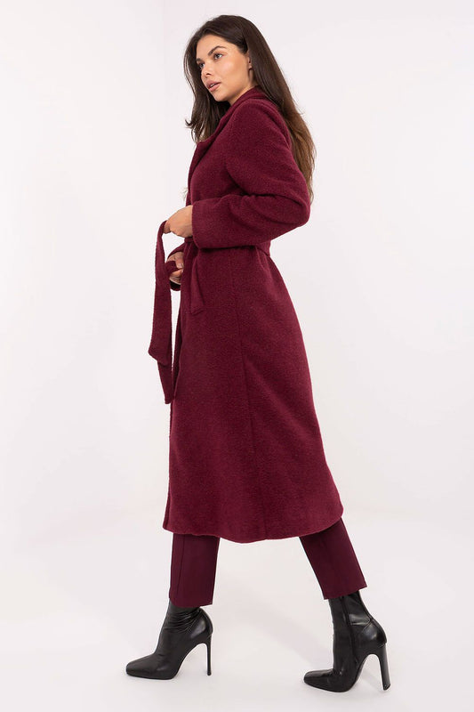 TEEK - Belted Boucle Double Breasted Coat COAT TEEK MH