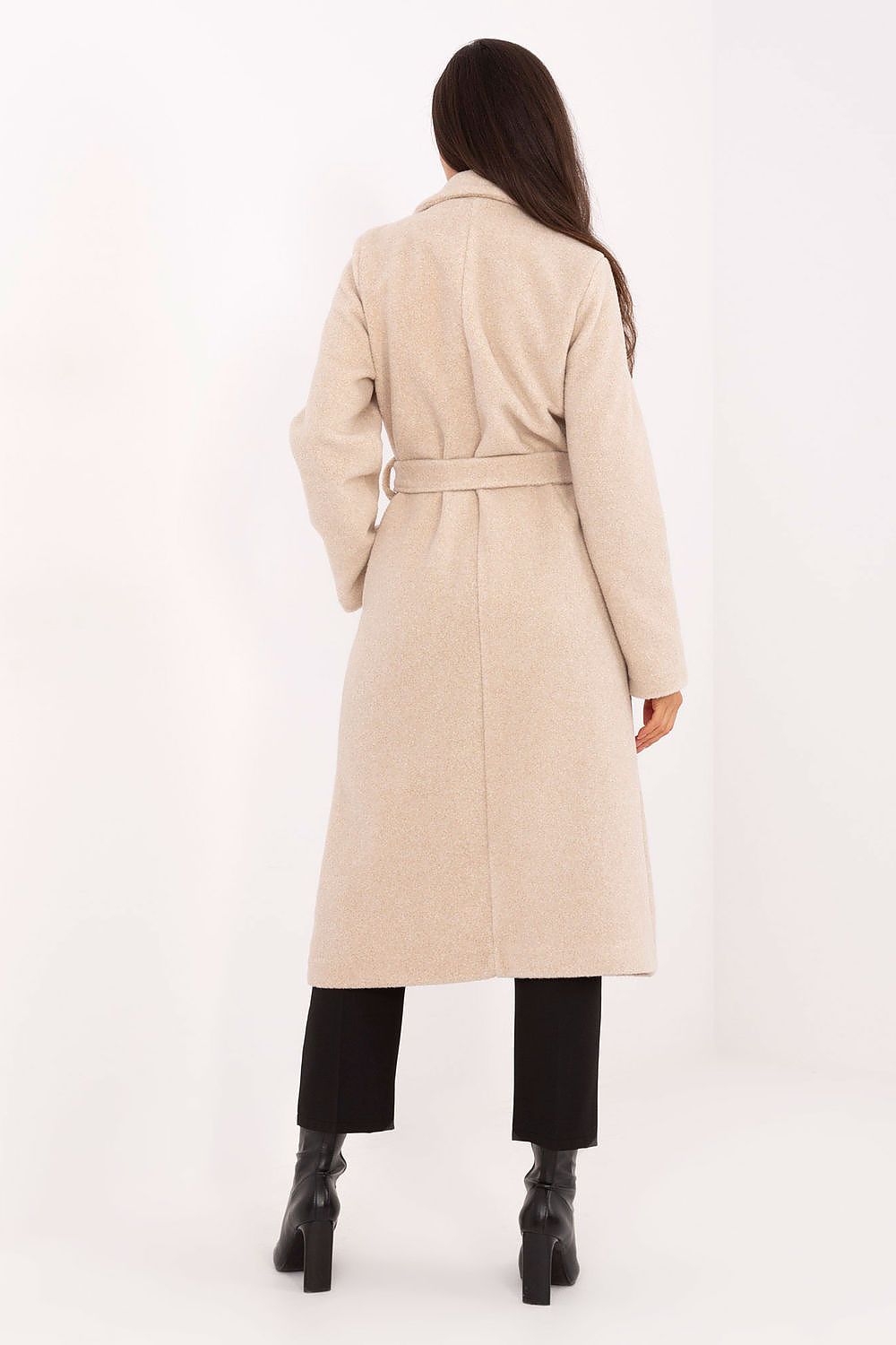TEEK - Belted Boucle Double Breasted Coat COAT TEEK MH