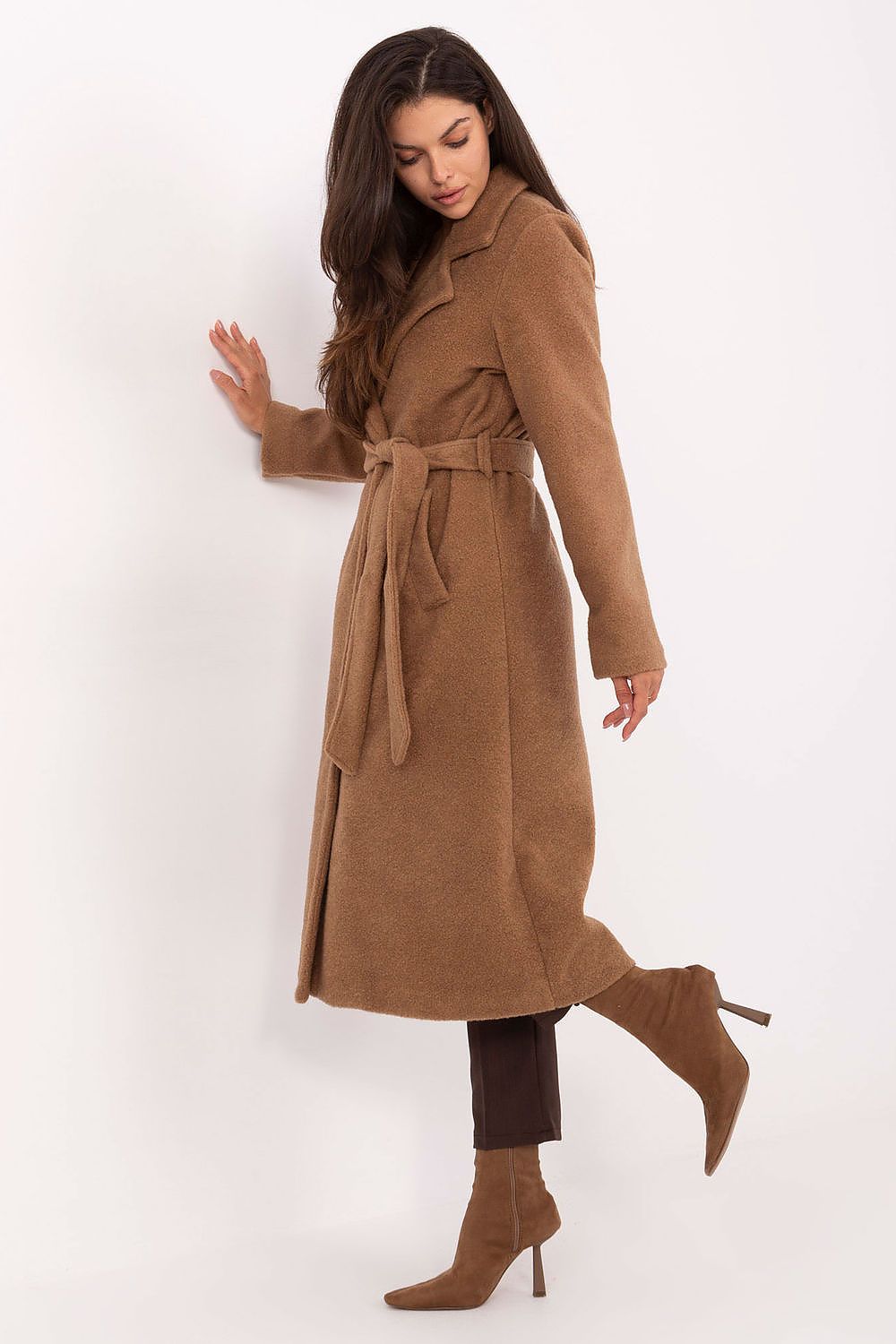 TEEK - Belted Boucle Double Breasted Coat COAT TEEK MH