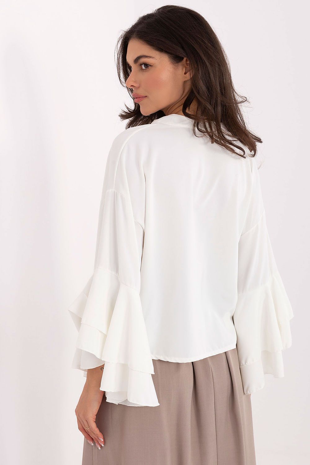 TEEK - Big Ruffle Long Sleeve Shirt TOPS TEEK MH