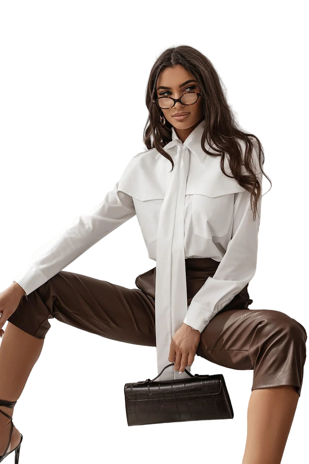 TEEK - Drop Tie Long Sleeve Shirt TOPS TEEK MH beige S