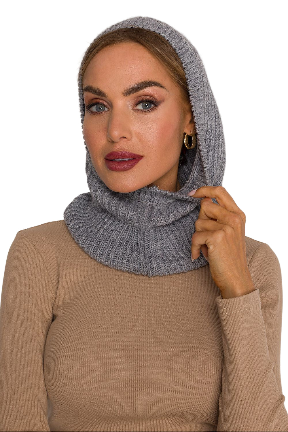 TEEK - Stretchy Ribbed Balaclava SCARF TEEK MH grey One Size