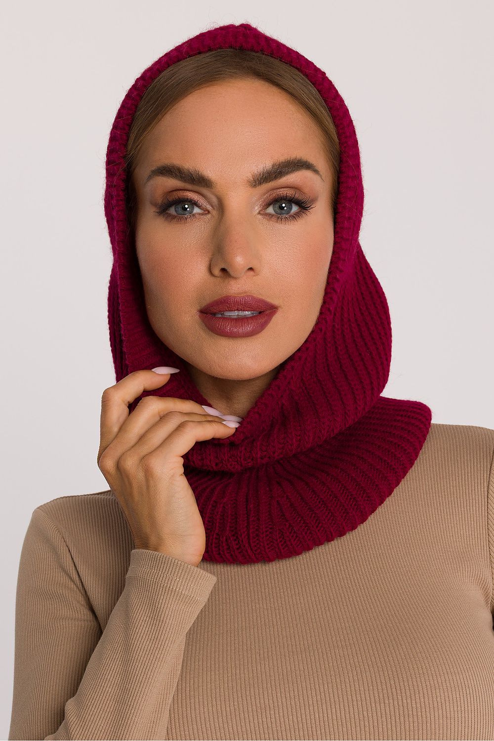 TEEK - Stretchy Ribbed Balaclava SCARF TEEK MH red One Size