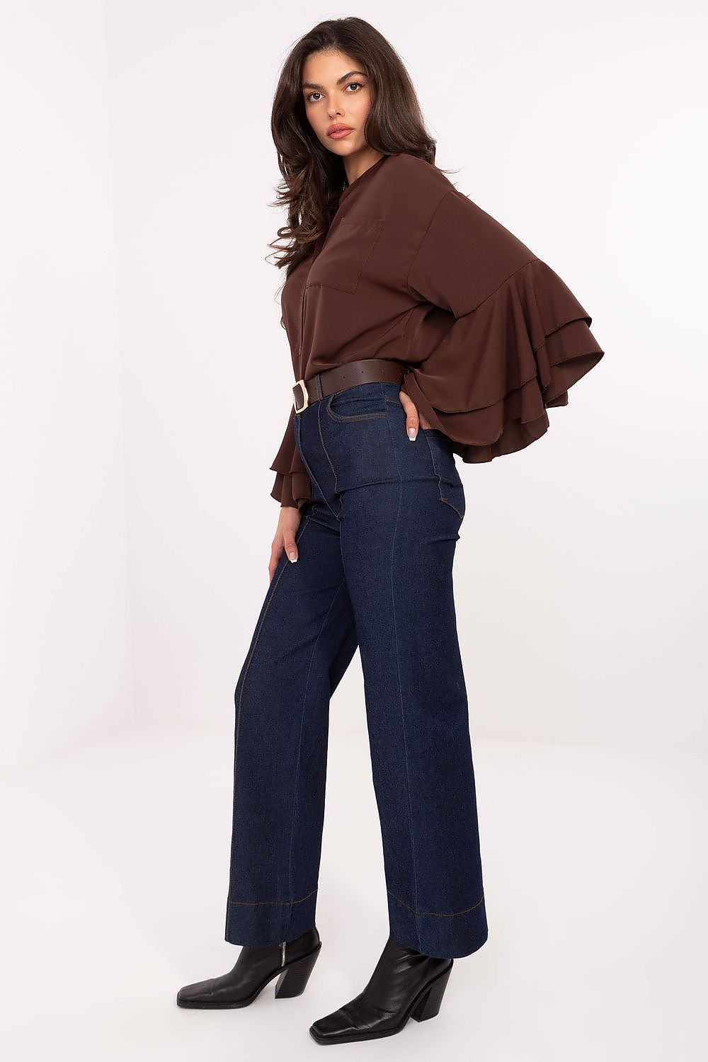 TEEK - Navy Blue Straight Leg Buttoned Jeans JEANS TEEK MH