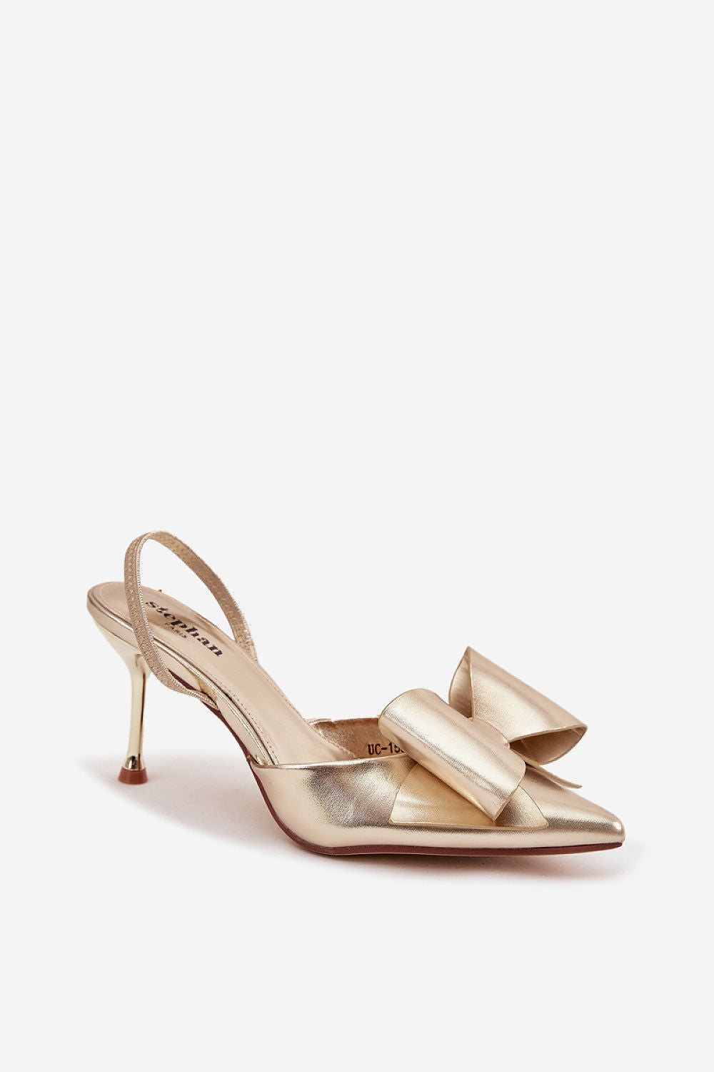 TEEK - Golden Bow Toe Slingback Heels SHOES TEEK MH