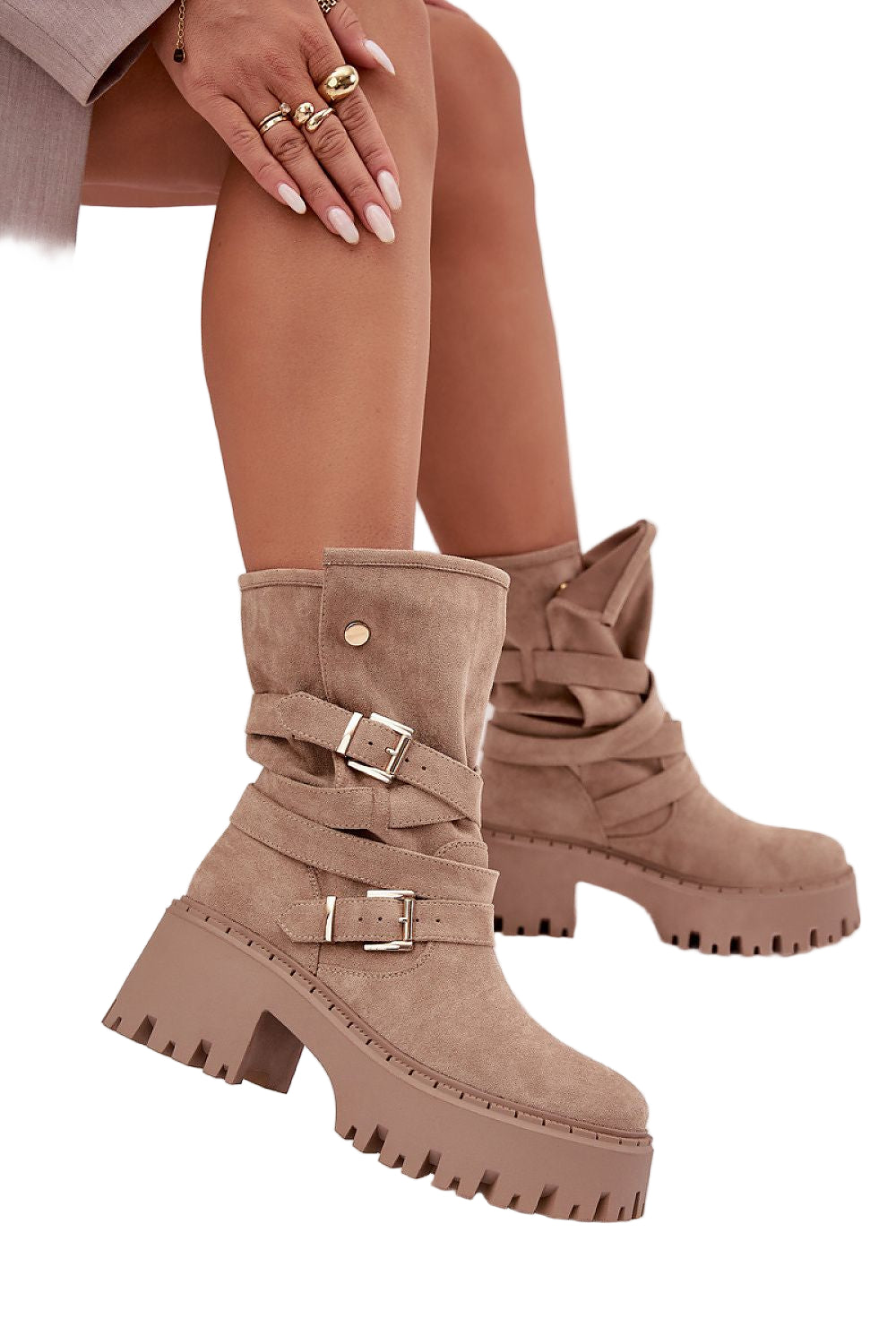 TEEK - Bunch Of Buckles Boots SHOES TEEK MH light beige 6.5