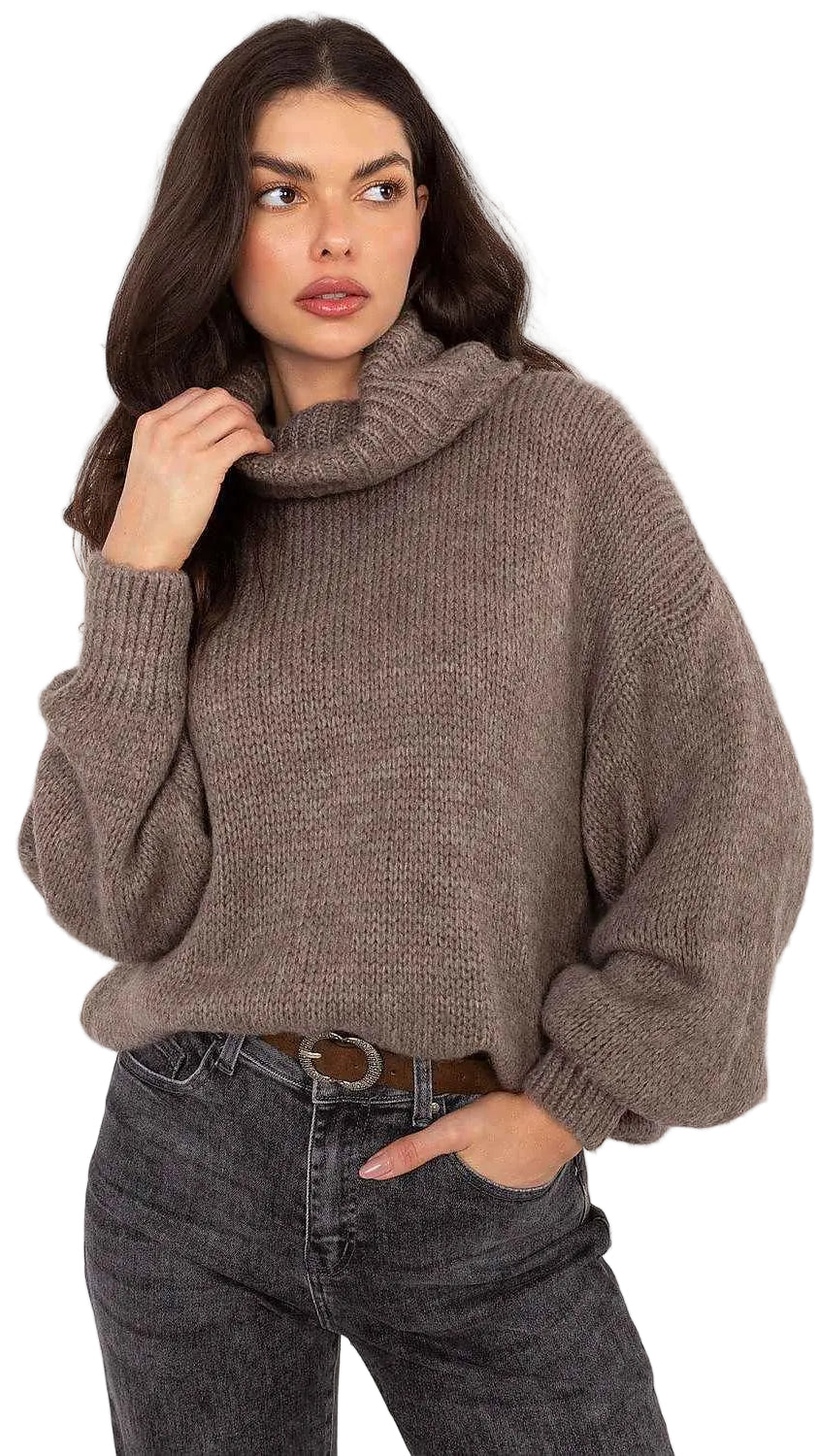 Turtleneck Factory Price beige one-size-fits-all