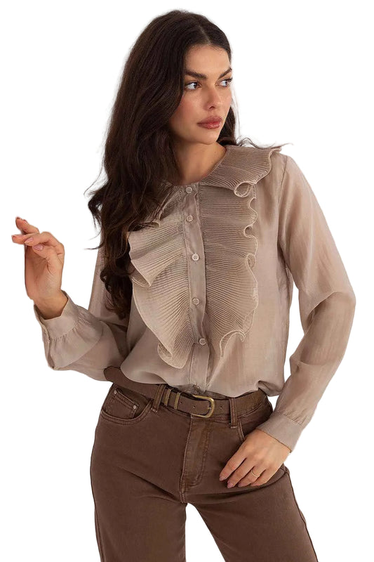 Long sleeve shirt Factory Price beige one-size-fits-all