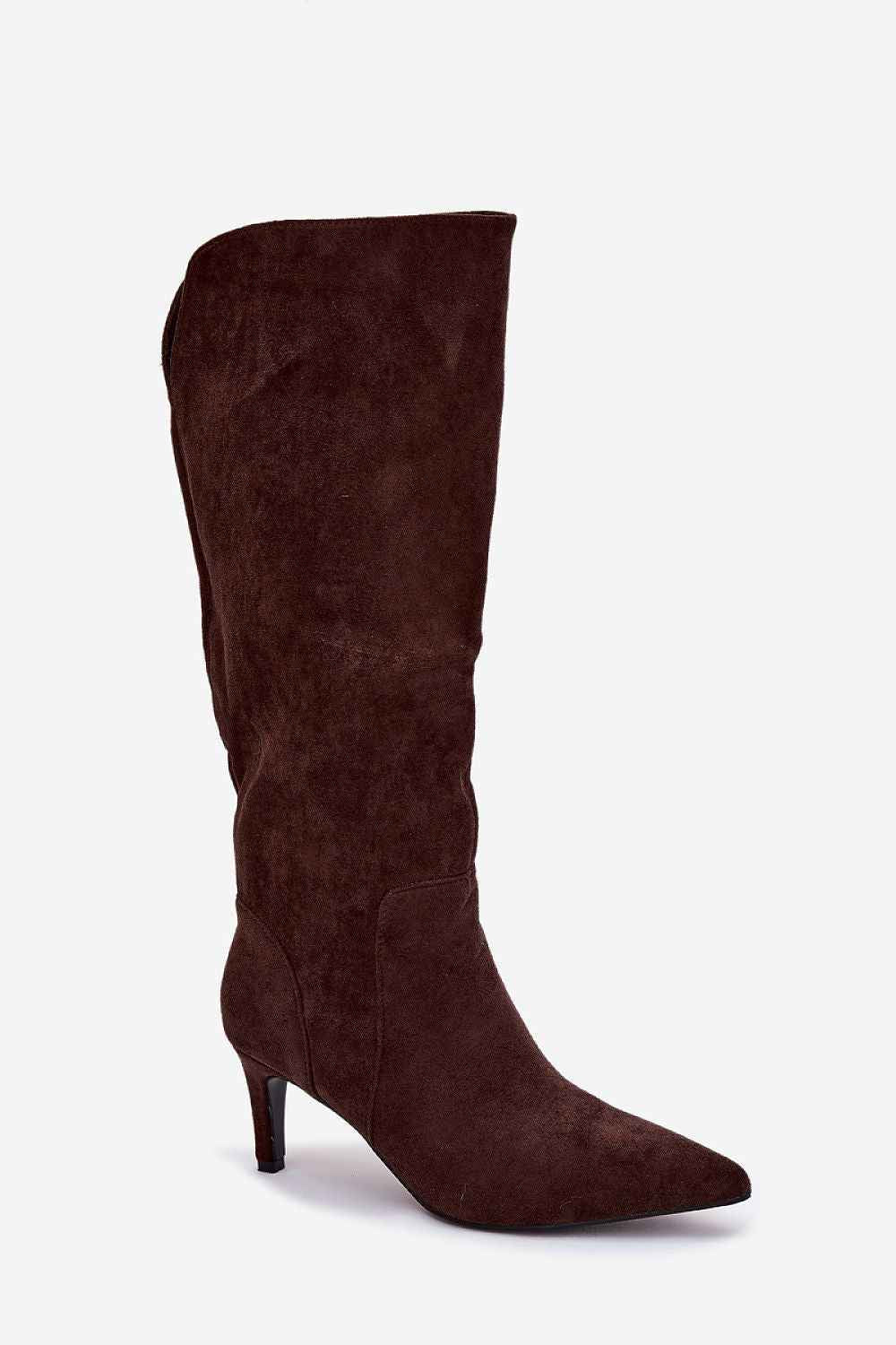 TEEK - Suede Low Heeled Pointed Toe Boots SHOES TEEK MH