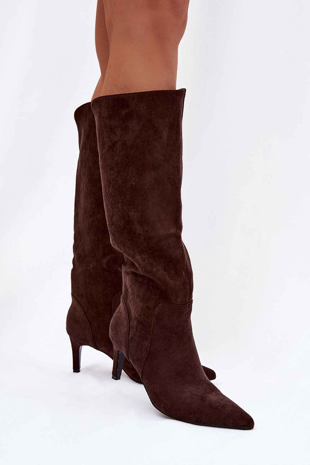 TEEK - Suede Low Heeled Pointed Toe Boots SHOES TEEK MH