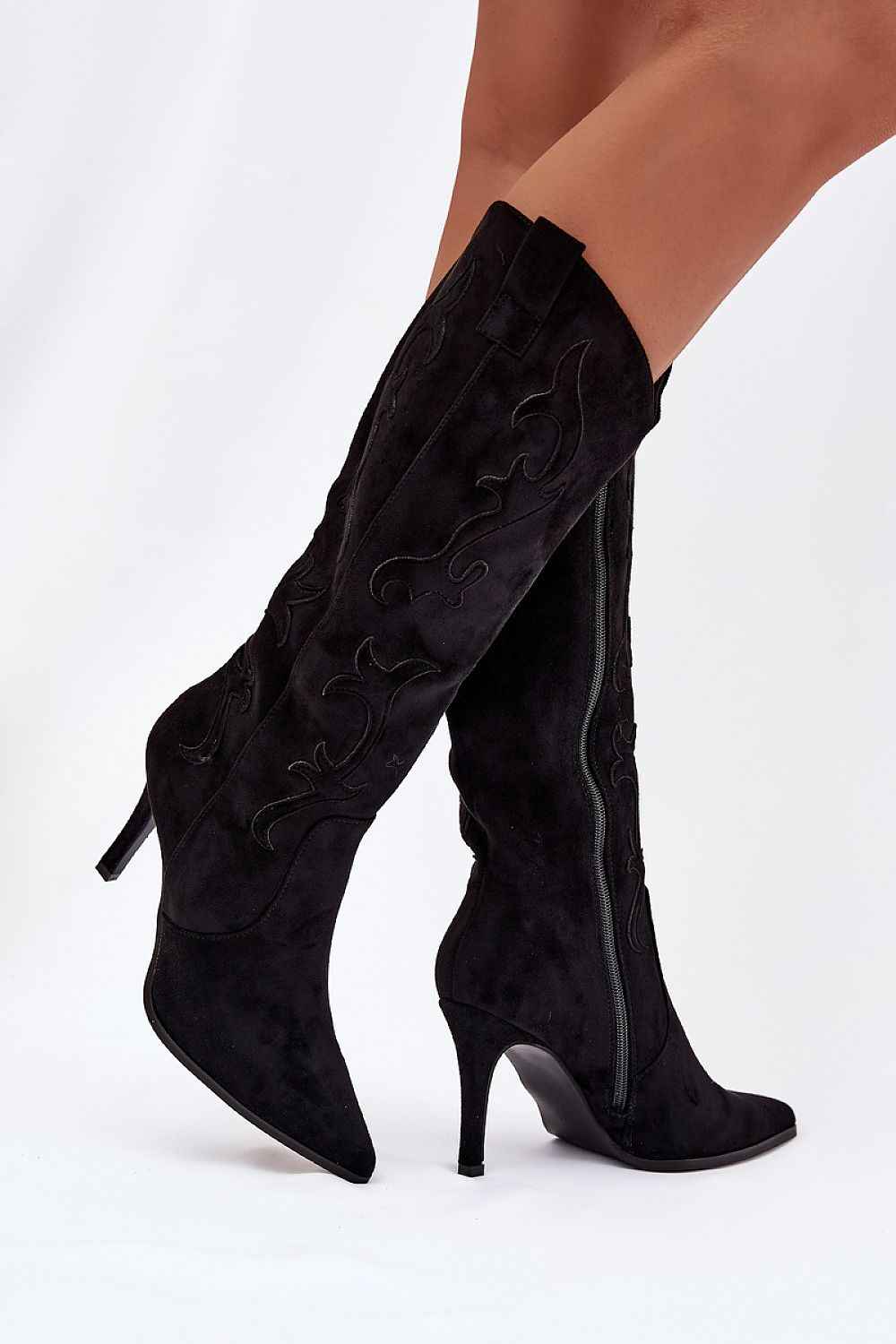TEEK - Suede Western Style Heeled Boots SHOES TEEK MH