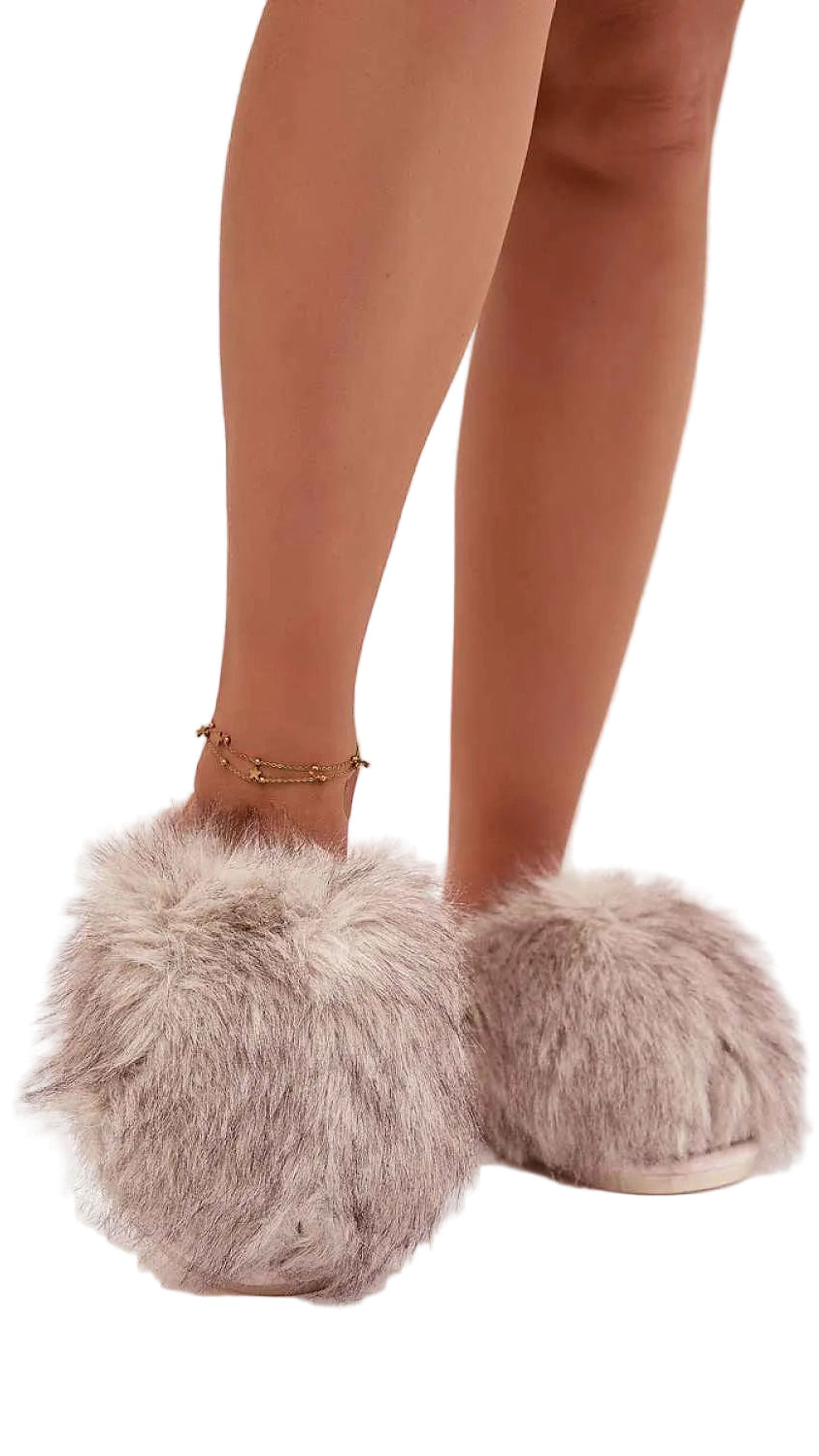 TEEK - Furry Ball Of Feet Slippers SHOES TEEK MH beige 6.5