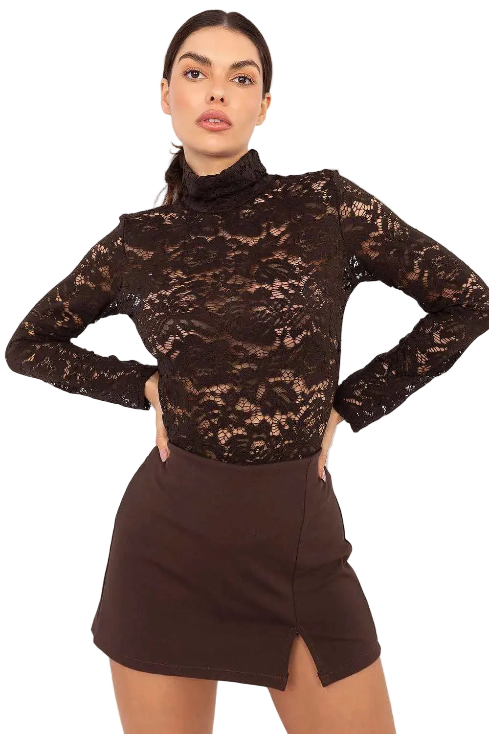 Skort Italy Moda brown one-size-fits-all