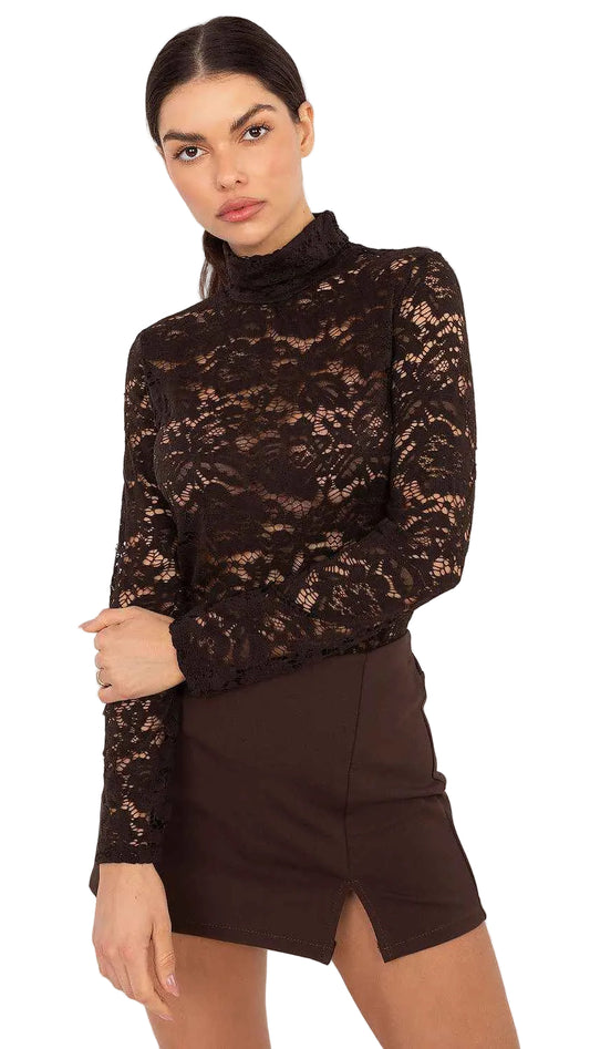 Blouse Italy Moda brown one-size-fits-all