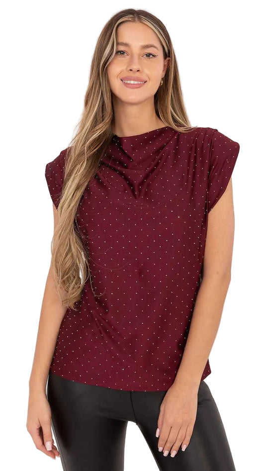 Blouse Italy Moda red one-size-fits-all