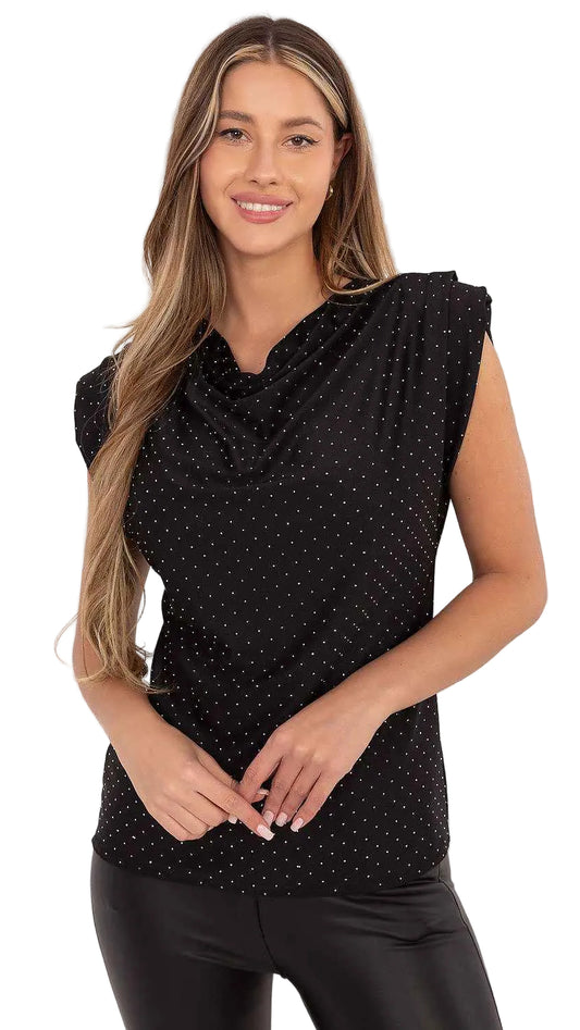 Blouse Italy Moda black one-size-fits-all