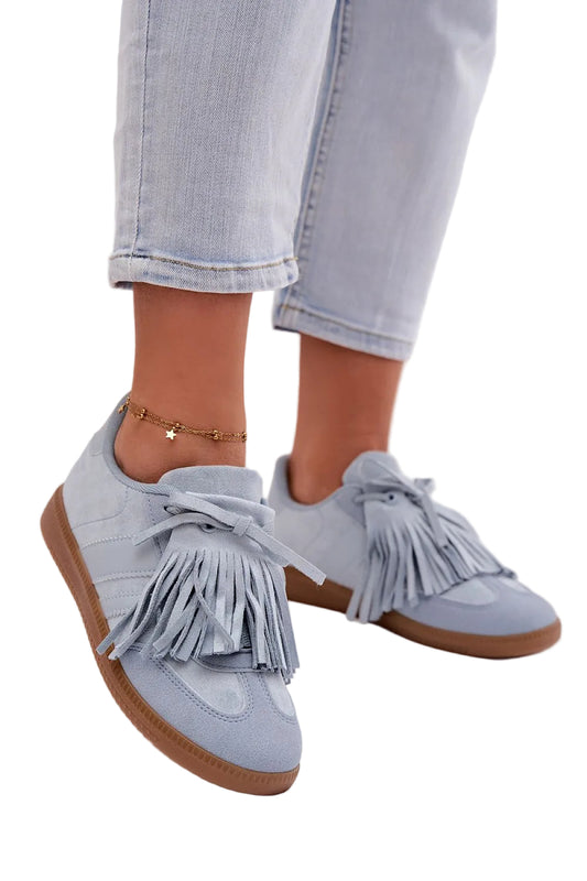 TEEK - Tassel Suede Laced Sneakers SHOES TEEK MH blue 6.5