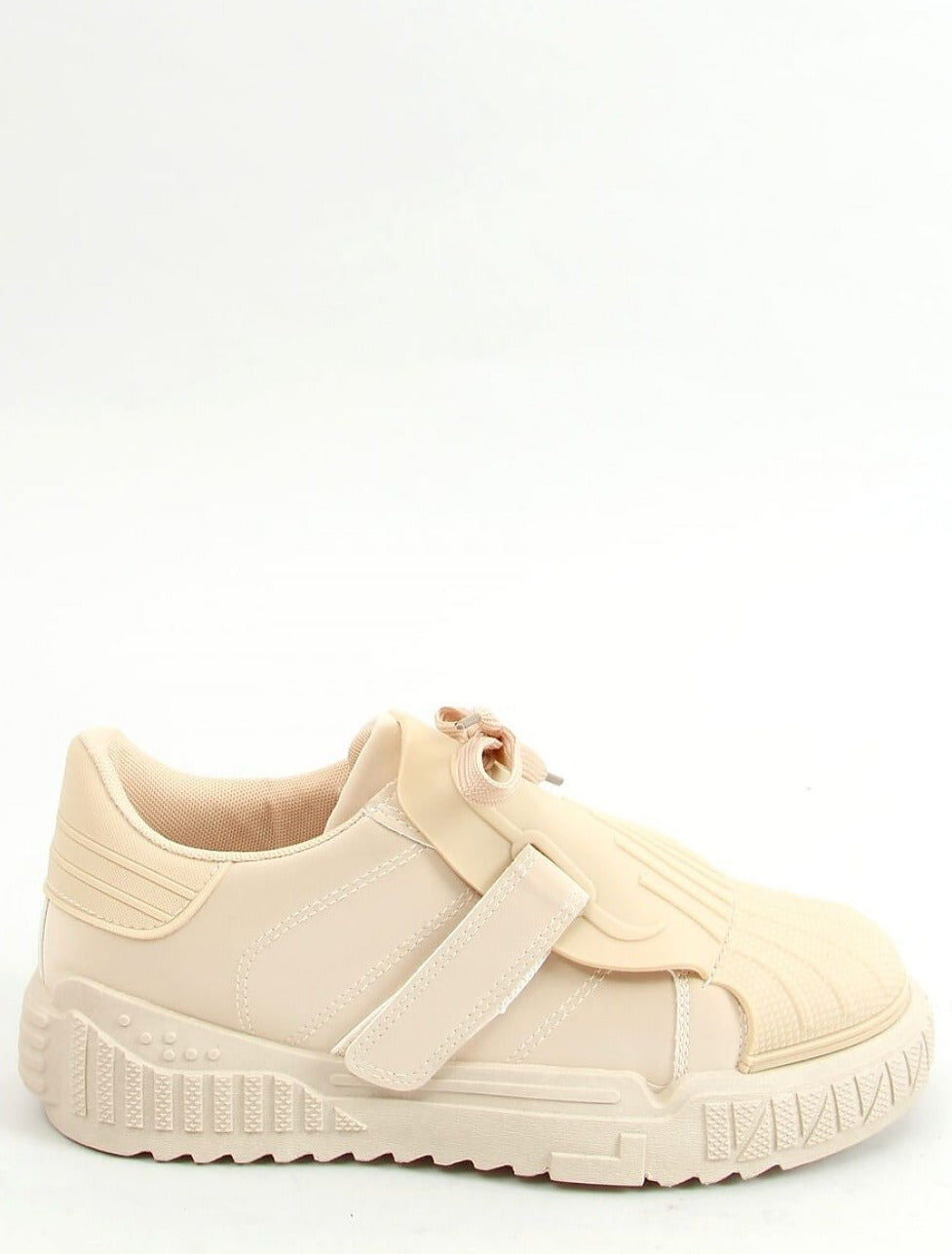 TEEK - Cream Laced Solid Ip Moccasin Sneakers SHOES TEEK MH 5.5  