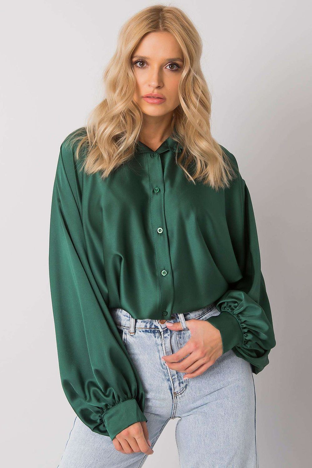 TEEK - Smooth Puffed Long Sleeve Shirt TOPS TEEK MH green One Size 