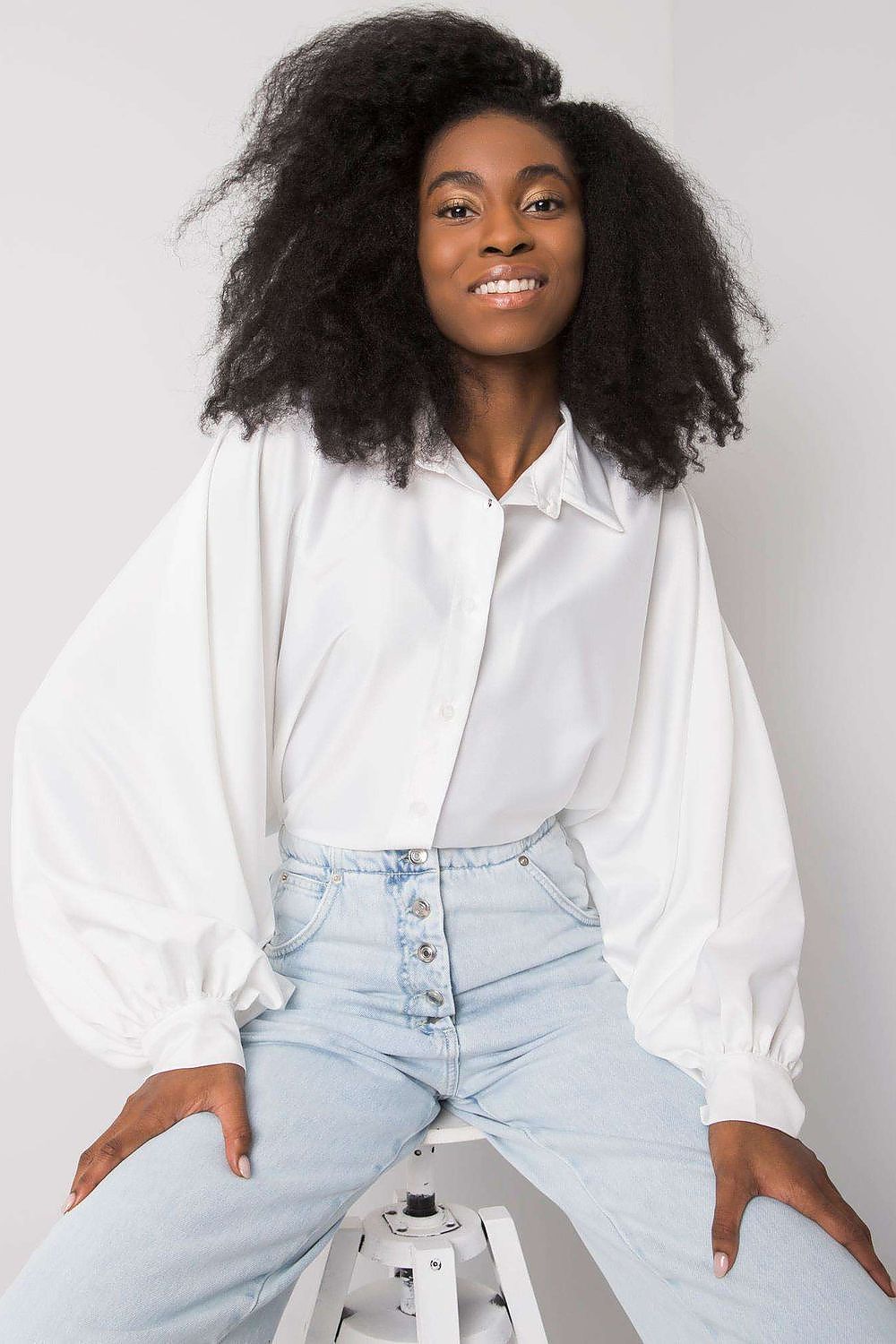 TEEK - Smooth Puffed Long Sleeve Shirt TOPS TEEK MH white One Size 