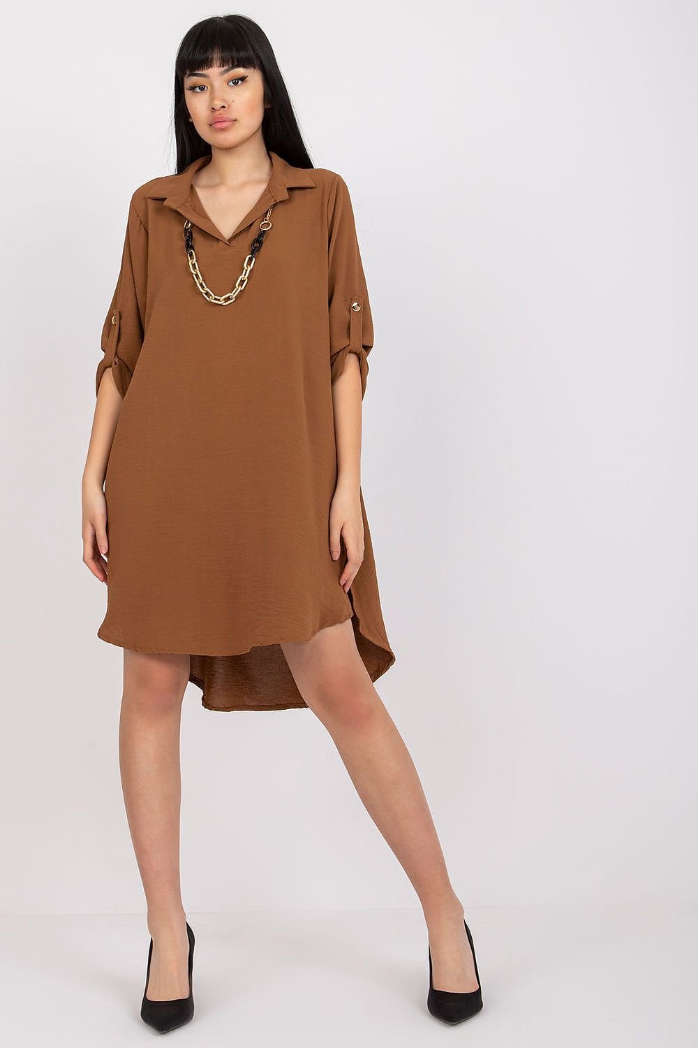 TEEK - Dope Vee Tee Dress DRESS TEEK MH brown One Size 