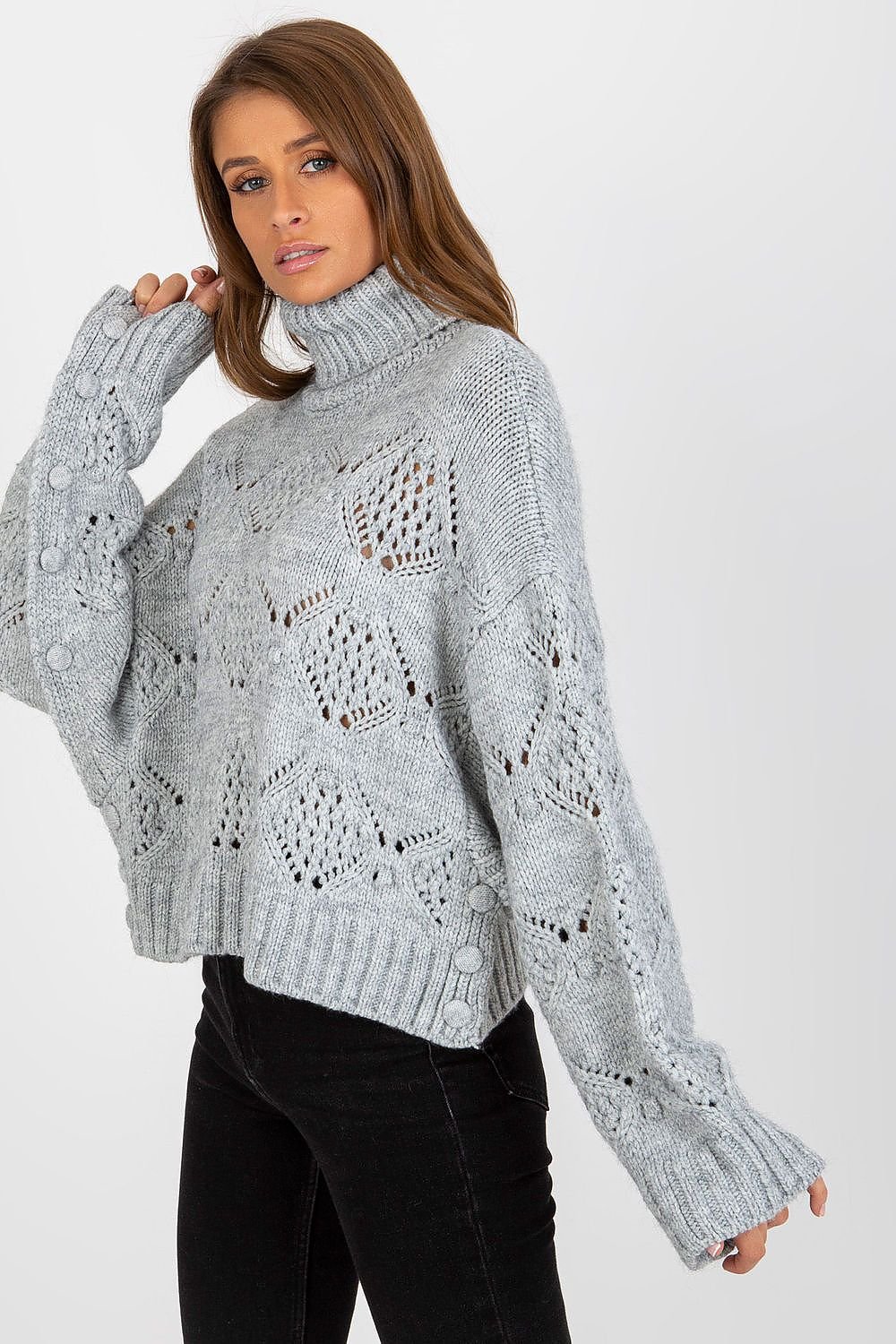 TEEK - Turtleneck Knitted Loose Sweater SWEATER TEEK MH   