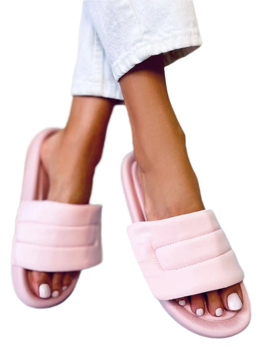 TEEK - Pink Nylon Velcro Band Slides SHOES TEEK MH   