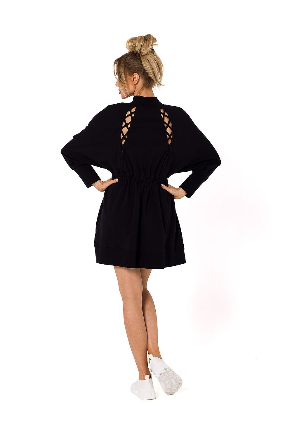 TEEK - Zip Sweatshirt Lace Back Dress DRESS TEEK MH   