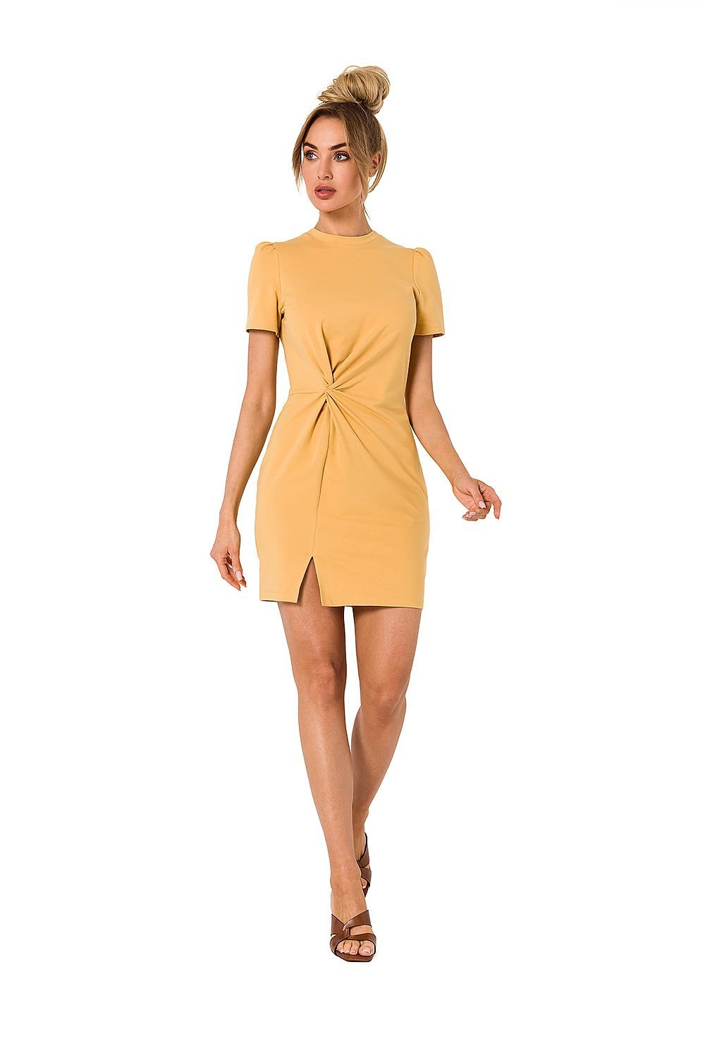 TEEK - Middle Pinched Dress DRESS TEEK MH yellow S 