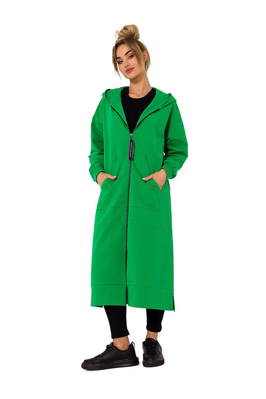 TEEK - Plus Size Zip Hoodie Sweatshirt Coat COAT TEEK MH green 2XL/3XL 