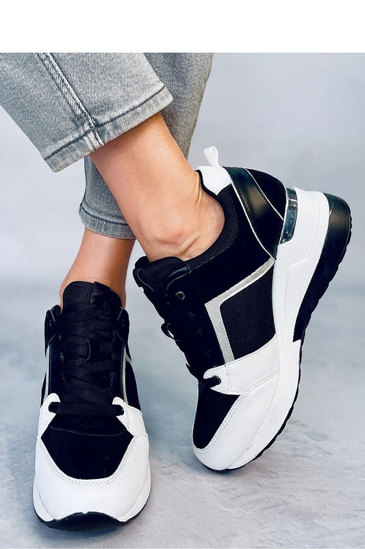 TEEK - Black White Wedge Sneakers SHOES TEEK MH   