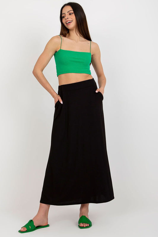 TEEK - Long Pockets Casual Skirt SKIRT TEEK MH black L/XL 
