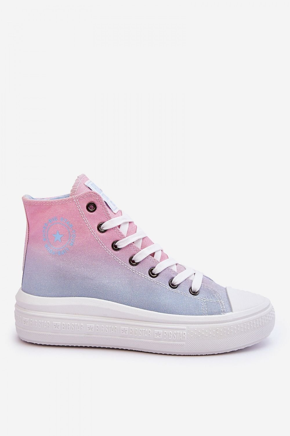 TEEK - Ombre Laced High-Top Platform Sneakers SHOES TEEK MH   
