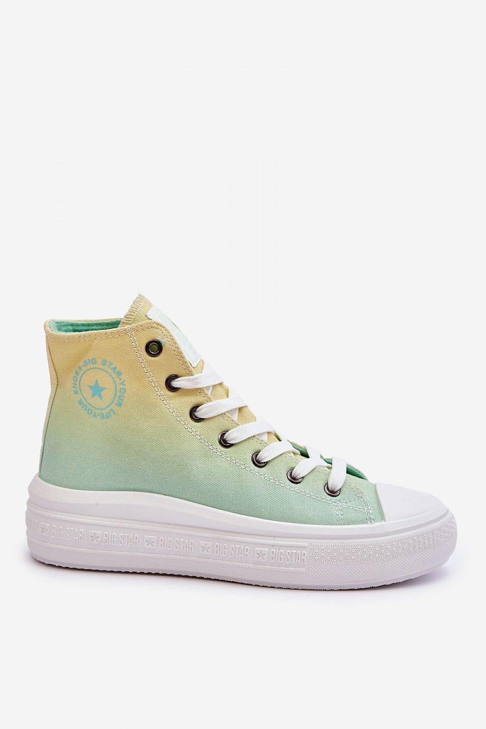 TEEK - Ombre Laced High-Top Platform Sneakers SHOES TEEK MH   